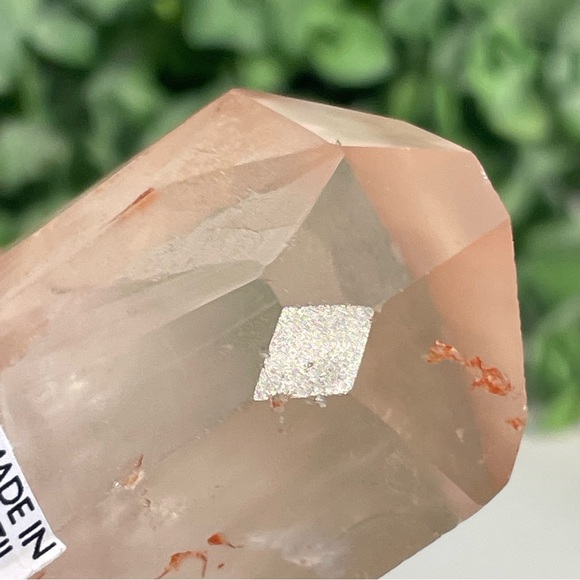 Tangerine Lemurian Quartz Crystal Point - Picture 8 of 17